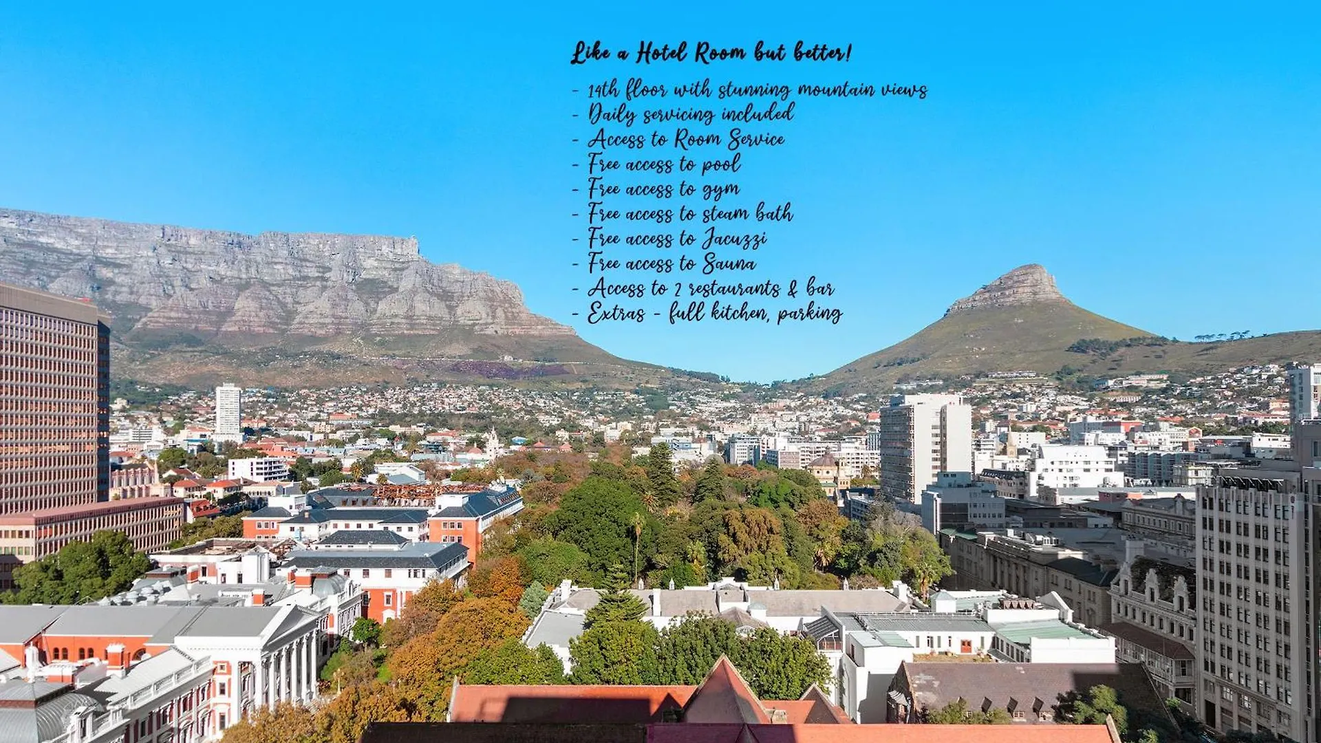 Apartment Taj Cape Town - Large 2 Bedroom Apartment, With Full Hotel Facilities, Stunning Table Mountain Views South Africa
